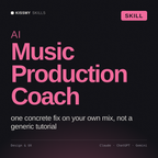 AI Music Production Coach AI skill by KissMySkills, cover