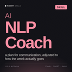 AI NLP Coach AI skill by KissMySkills, cover