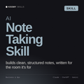 AI Note Taking Skill AI skill by KissMySkills, cover