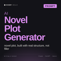 AI Novel Plot Generator AI prompt by KissMySkills, cover
