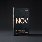 Novel Writer prompts for Claude by KissMySkills, near-black deep green serpentine stone cover with the monogram NOV