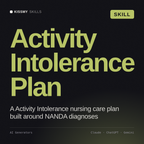 Activity Intolerance Plan AI skill by KissMySkills, cover