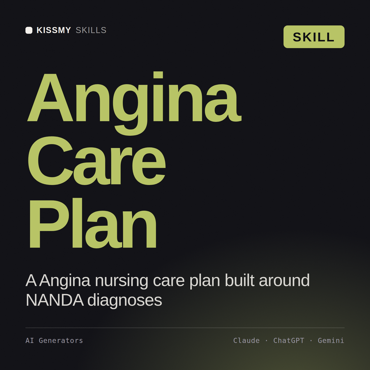 Angina Care Plan AI skill by KissMySkills, cover