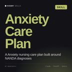 Anxiety Care Plan AI skill by KissMySkills, cover