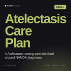 Atelectasis Care Plan AI skill by KissMySkills, cover
