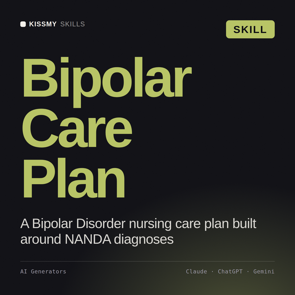 Bipolar Care Plan AI skill by KissMySkills, cover