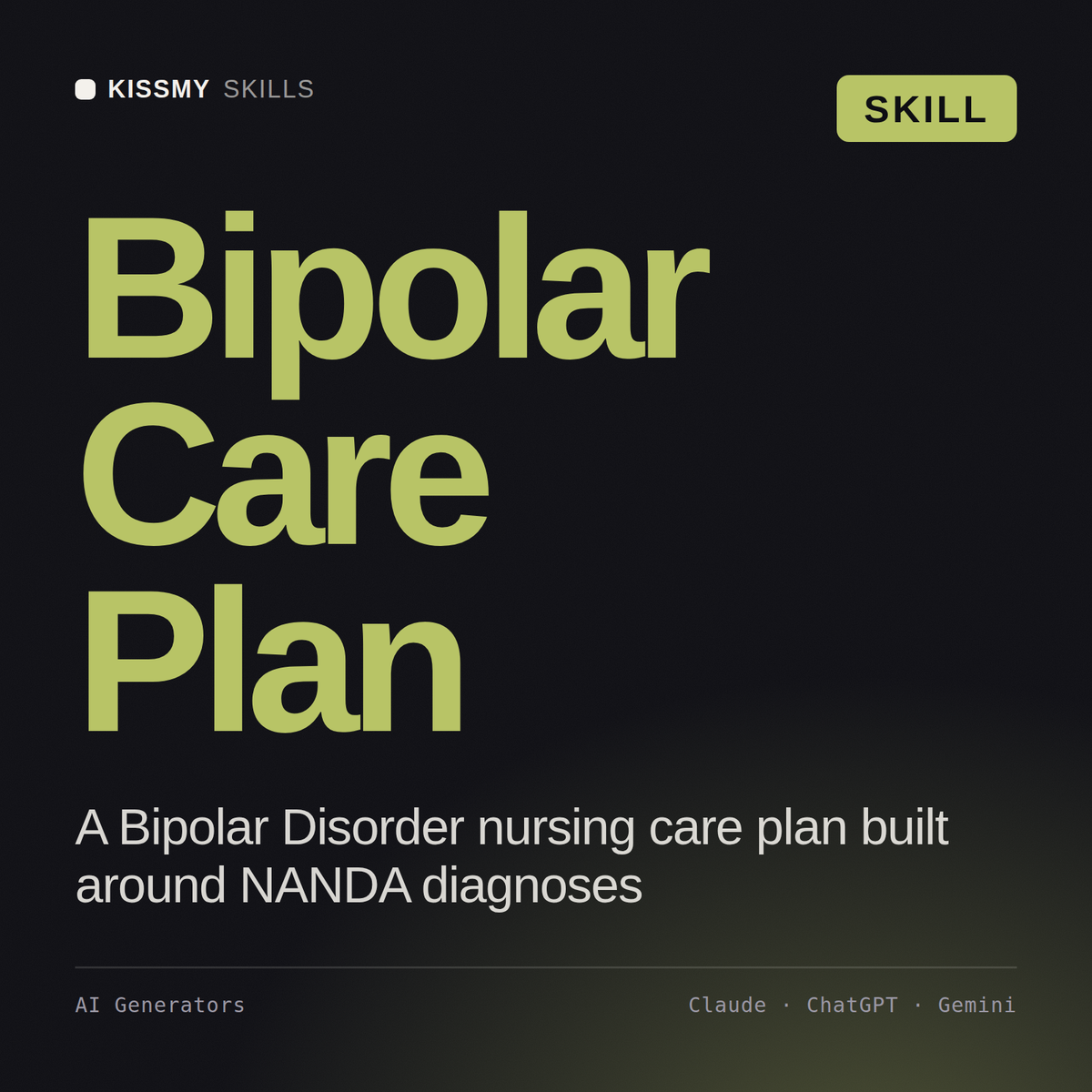 Bipolar Care Plan AI skill by KissMySkills, cover