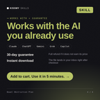 The Bowel Obstruction Plan AI skill works with Claude, ChatGPT, Gemini and any AI chat, 30-day money-back guarantee