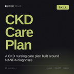 CKD Care Plan AI skill by KissMySkills, cover