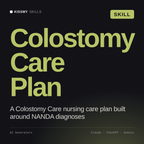 Colostomy Care Plan AI skill by KissMySkills, cover