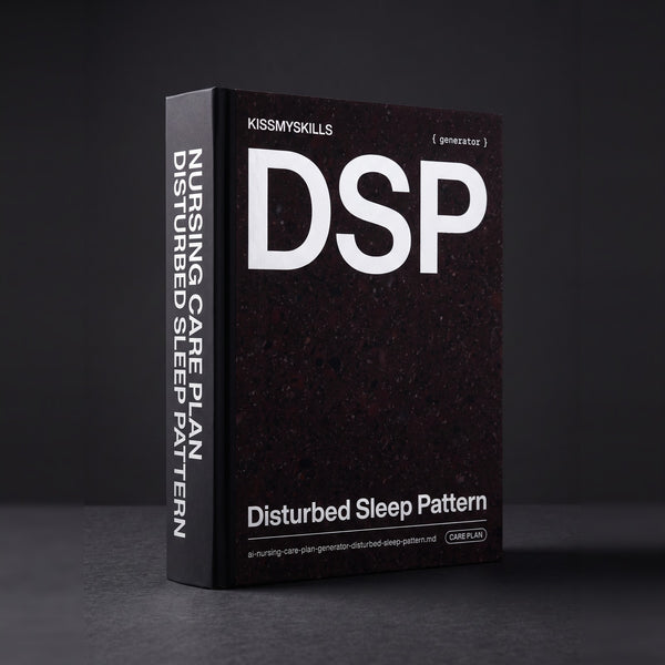 Disturbed Sleep Pattern Nursing Care Plan Claude skill by KissMySkills, near-black deep red porphyry stone cover