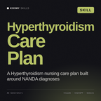 Hyperthyroidism Care Plan AI skill by KissMySkills, cover