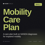 Mobility Care Plan AI skill by KissMySkills, cover