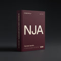 Neonatal Jaundice Nursing Care Plan Claude skill by KissMySkills, deep wine-burgundy laid paper cover with the monogram NJA