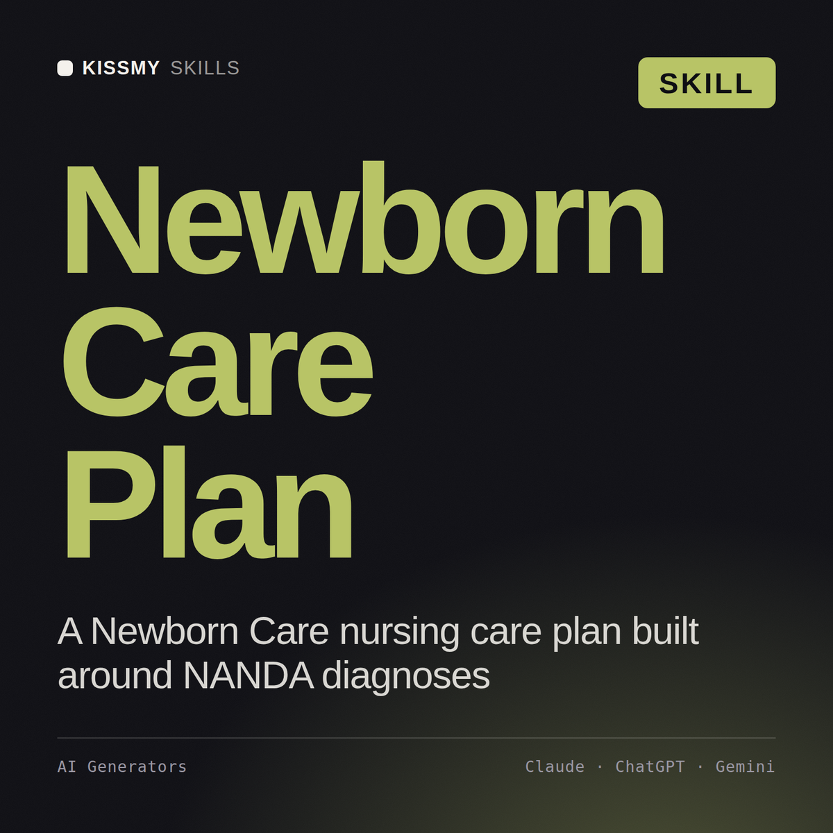 Newborn Care Plan AI skill by KissMySkills, cover