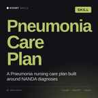 Pneumonia Care Plan AI skill by KissMySkills, cover