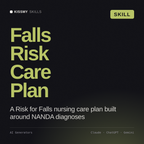Falls Risk Care Plan AI skill by KissMySkills, cover