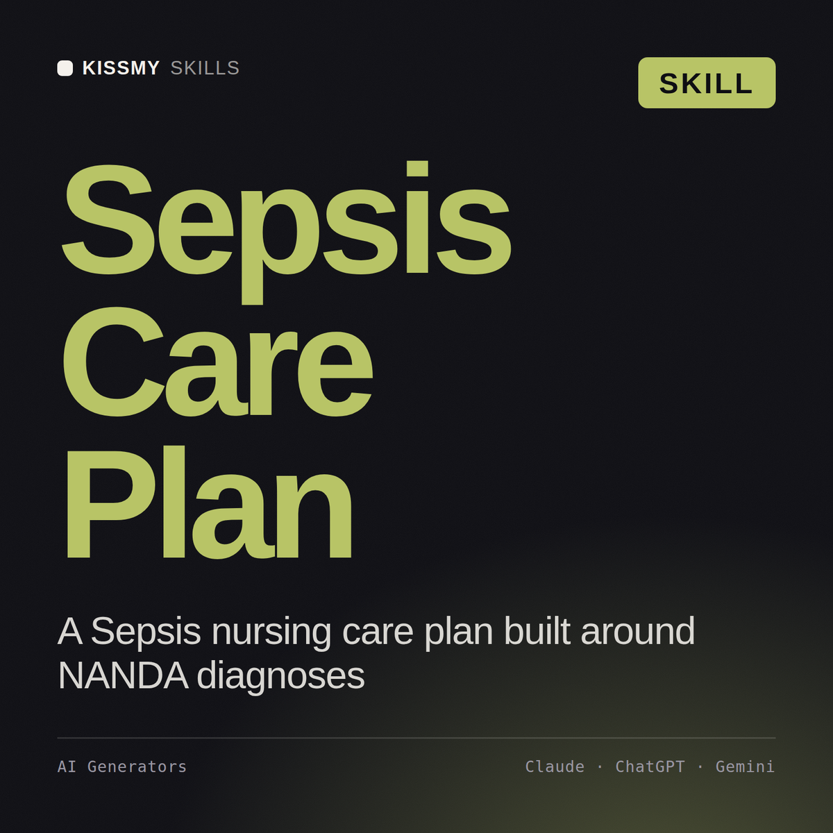Sepsis Care Plan AI skill by KissMySkills, cover