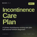 Incontinence Care Plan AI skill by KissMySkills, cover