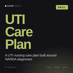 UTI Care Plan AI skill by KissMySkills, cover