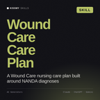 Wound Care Care Plan AI skill by KissMySkills, cover
