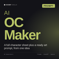 AI OC Maker AI prompt by KissMySkills, cover