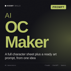 AI OC Maker AI prompt by KissMySkills, cover