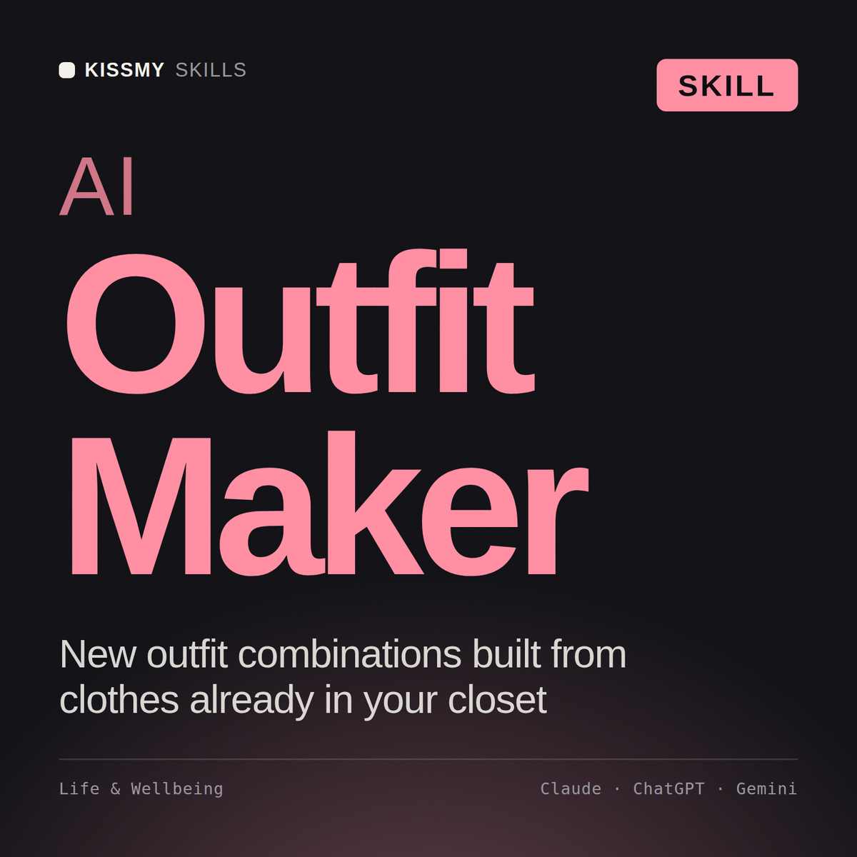 AI Outfit Maker AI skill by KissMySkills, cover