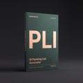 Packing List Generator prompts for Claude by KissMySkills, oxidised verdigris bronze cover with the monogram PLI