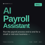 AI Payroll Assistant AI skill by KissMySkills, cover