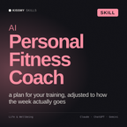 AI Personal Fitness Coach AI skill by KissMySkills, cover