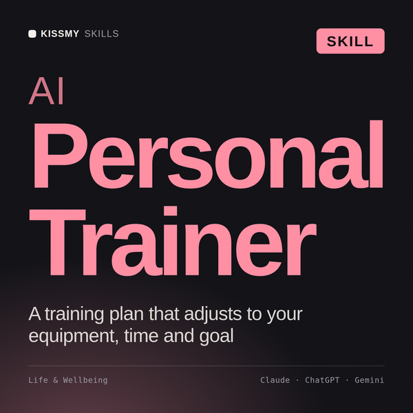 AI Personal Trainer AI skill by KissMySkills, cover