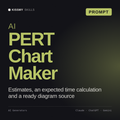 AI PERT Chart Maker AI prompt by KissMySkills, cover