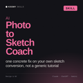 AI Photo to Sketch Coach AI skill by KissMySkills, cover