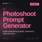 AI Photoshoot Prompt Generator AI prompt by KissMySkills, cover