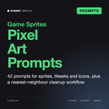 AI Pixel Art Prompt Pack (Midjourney, GPT Image, Nano Banana) by KissMySkills, cover