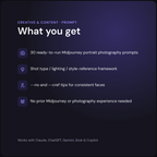 AI Portrait Photography Prompt Generator — what you get