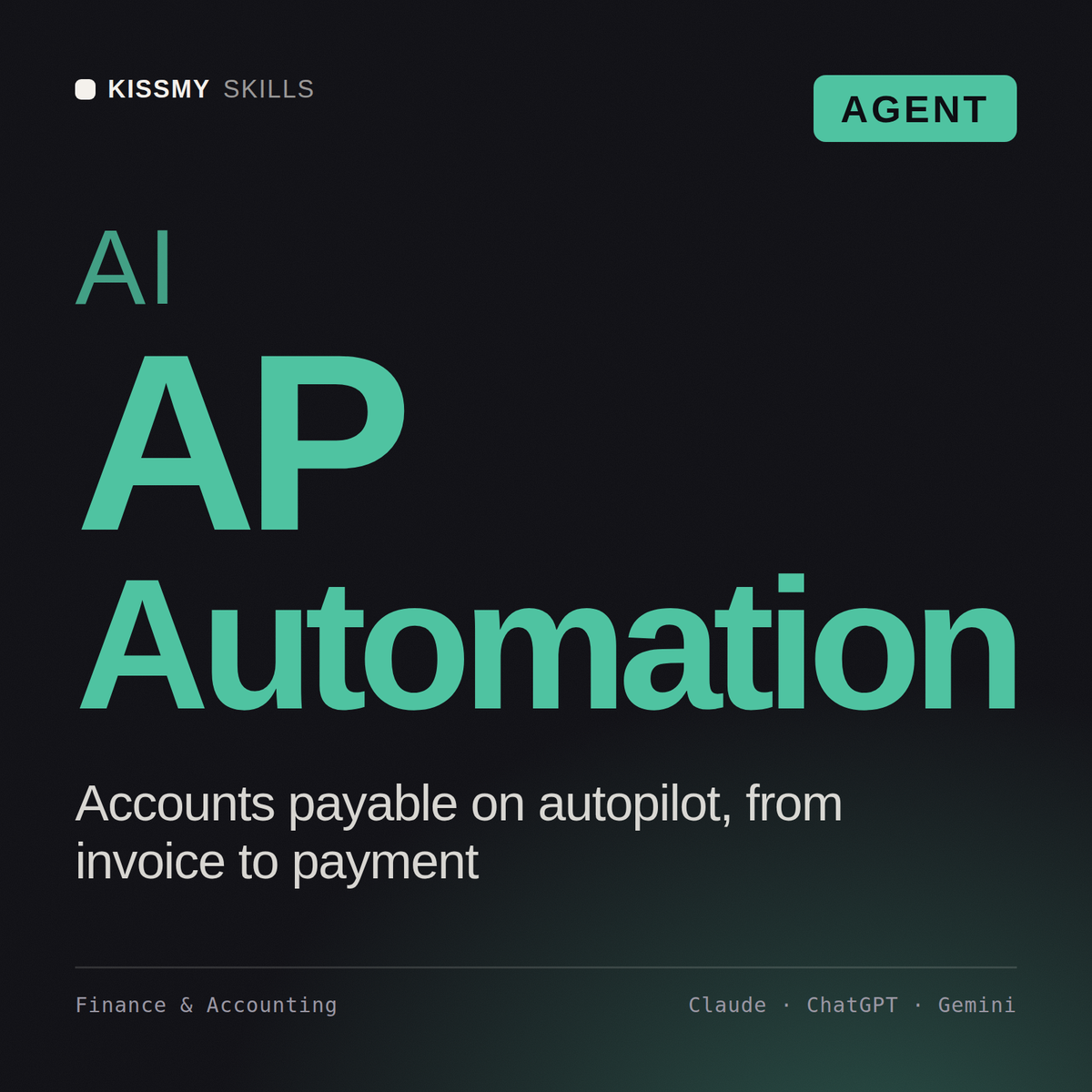 AI AP Automation AI agent by KissMySkills, cover