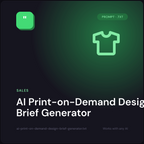 AI Print-on-Demand Design Brief Generator — AI prompt pack cover