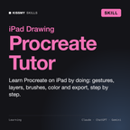 AI Procreate Tutor AI skill by KissMySkills, cover