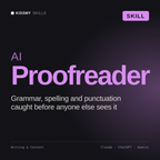 AI Proofreader AI skill by KissMySkills, cover