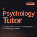 AI Psychology Tutor AI prompt by KissMySkills, cover