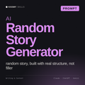 AI Random Story Generator AI prompt by KissMySkills, cover