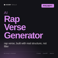 AI Rap Verse Generator AI prompt by KissMySkills, cover