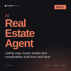 AI Real Estate Agent AI skill by KissMySkills, cover