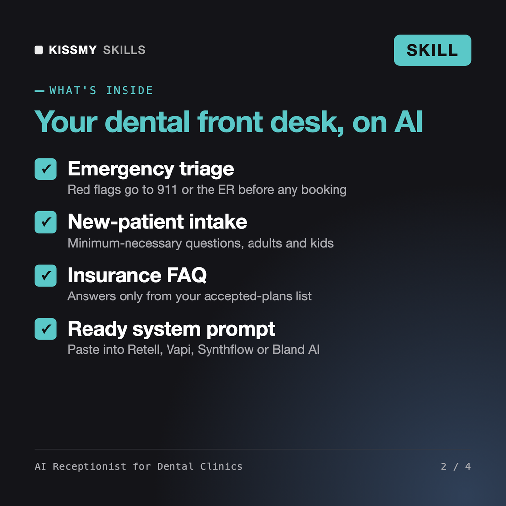 AI Receptionist for Dental Clinics