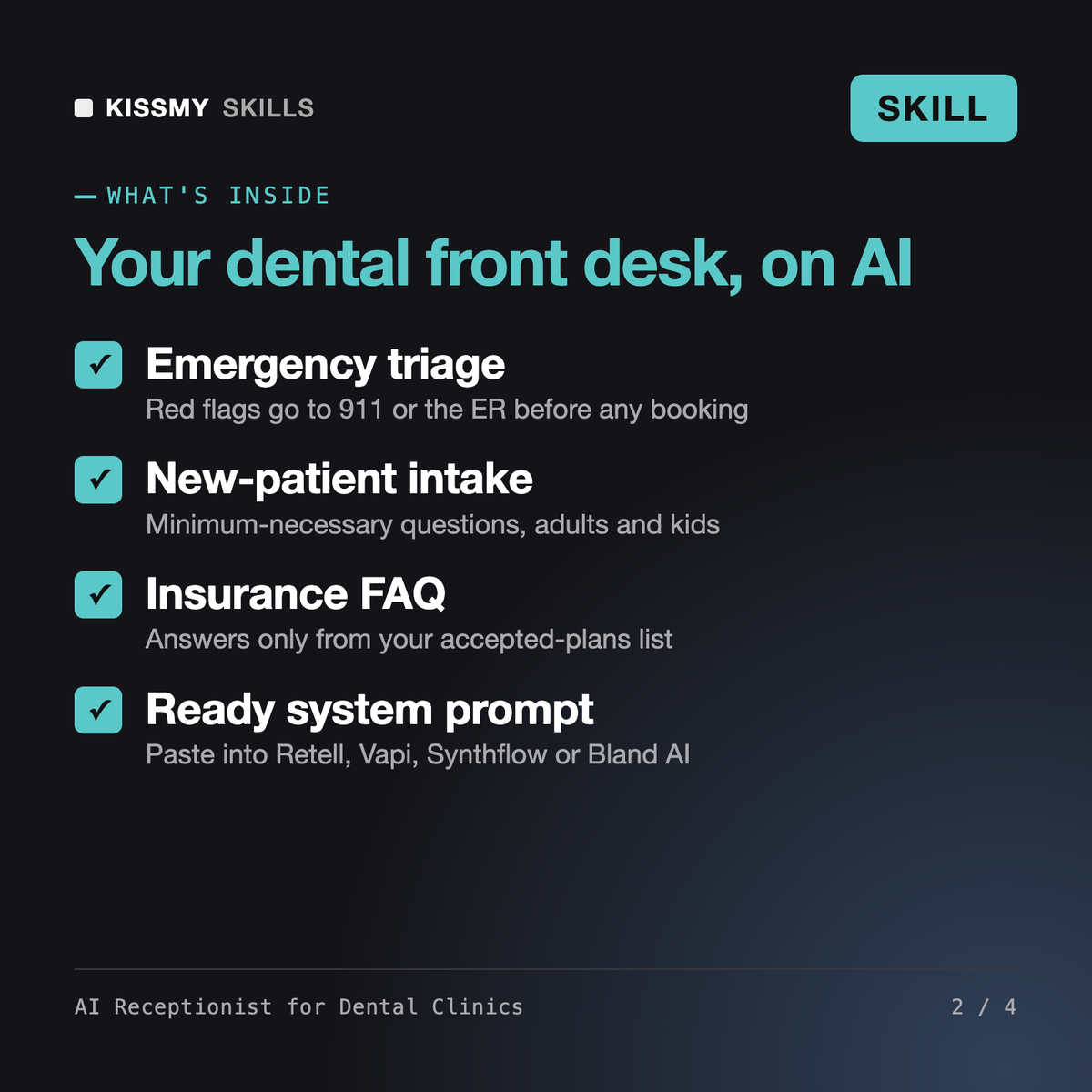 AI Receptionist for Dental Clinics