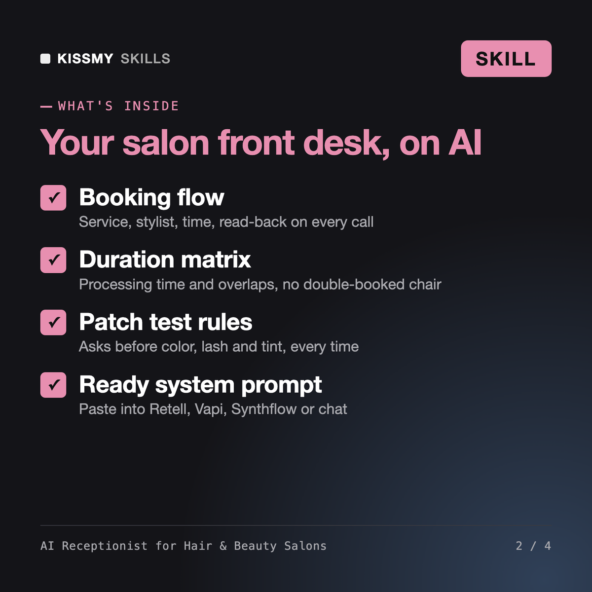 AI Receptionist for Hair & Beauty Salons