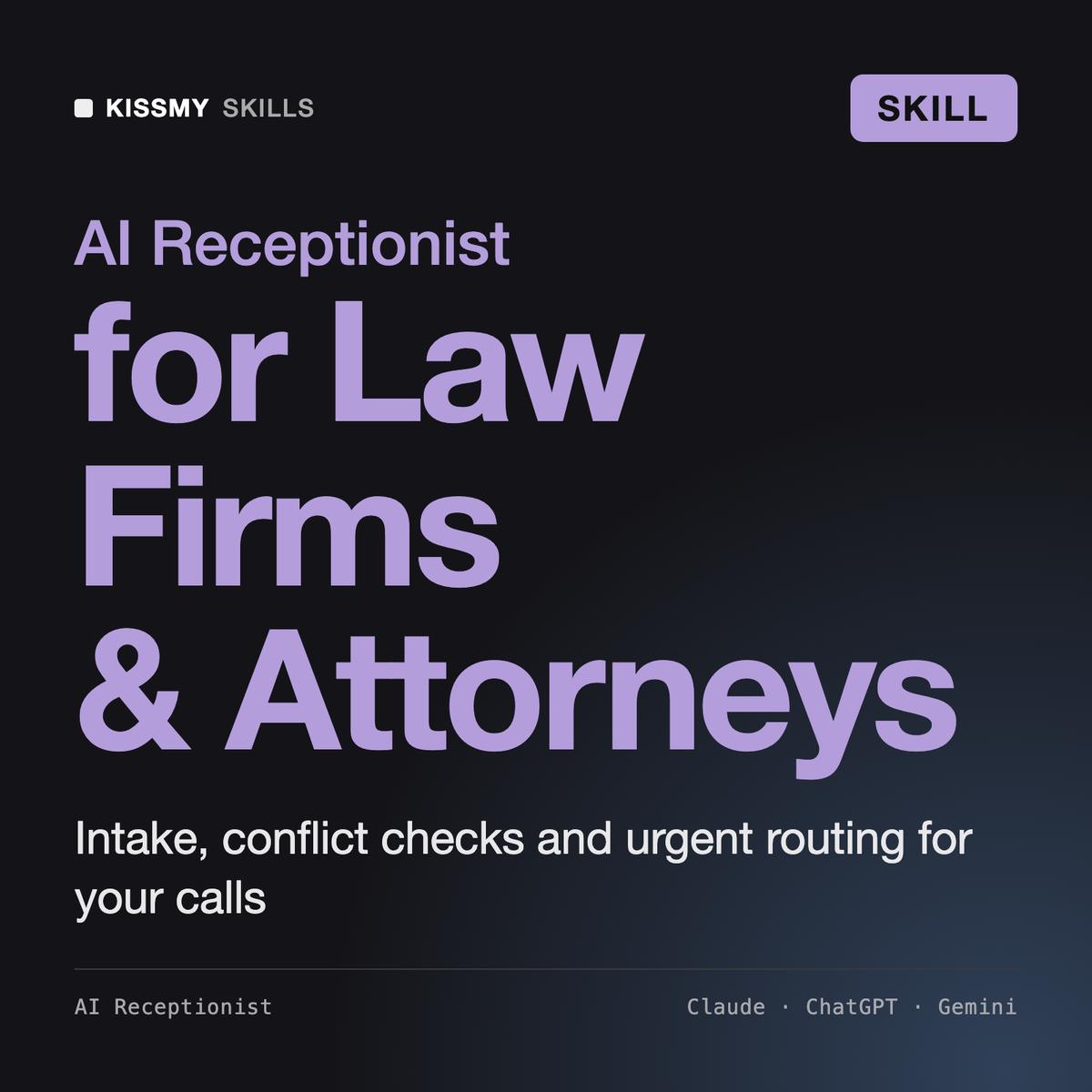 AI Receptionist for Law Firms