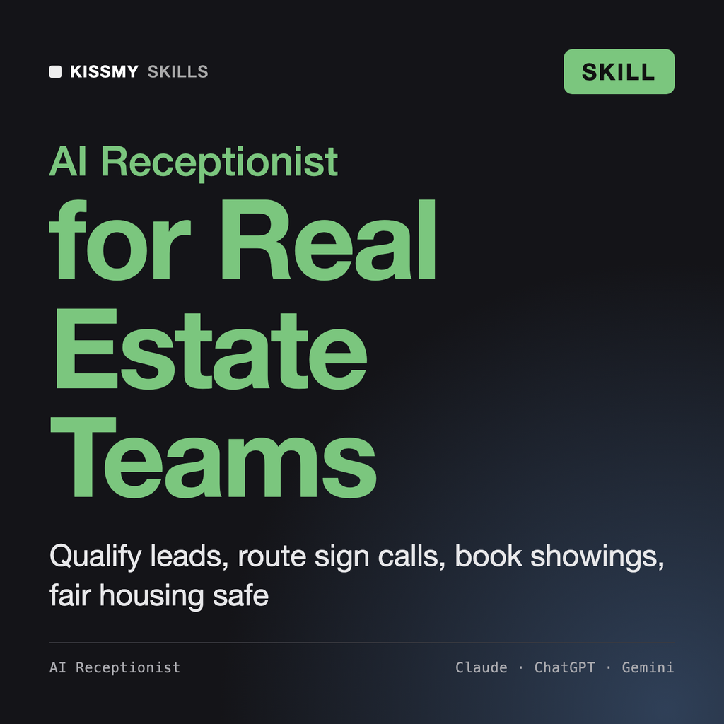 AI Receptionist for Real Estate Agencies